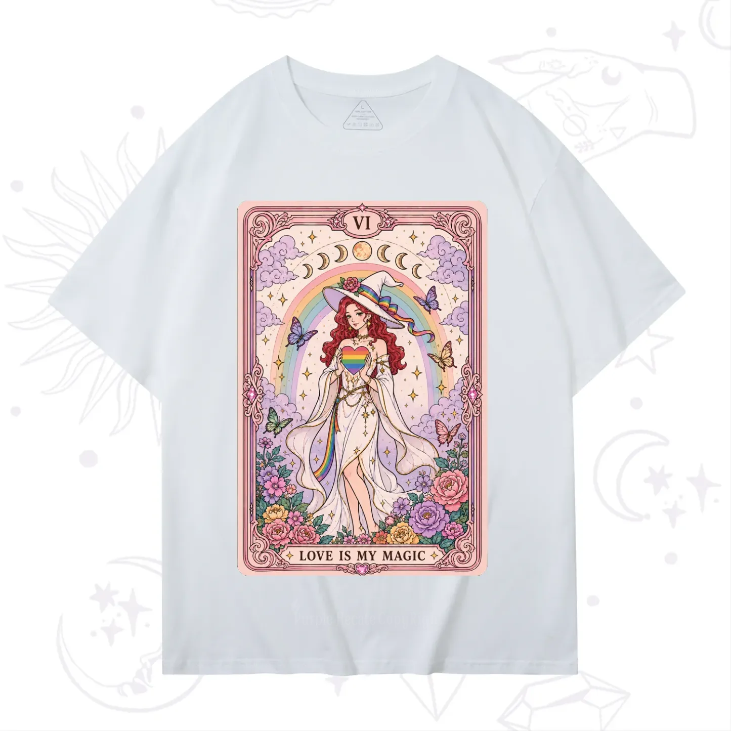 Purplehecate The Love Is My Magic Tarot Pride T-Shirt