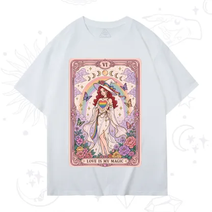 Purplehecate The Love Is My Magic Tarot Pride T-Shirt