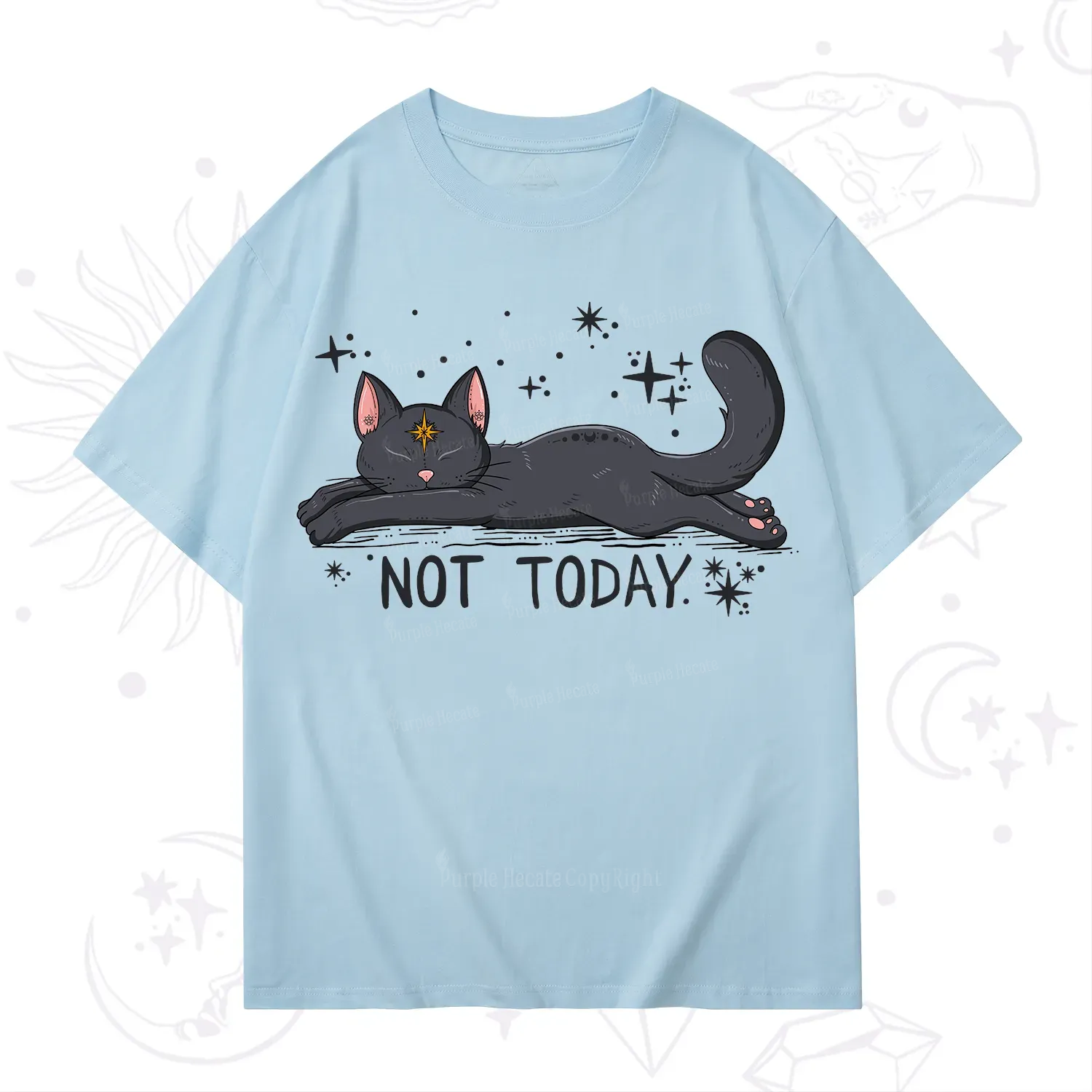 Purplehecate Not Today Cat T-Shirt