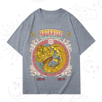 Purplehecate Aquarius Cosmic Zodiac T-Shirt