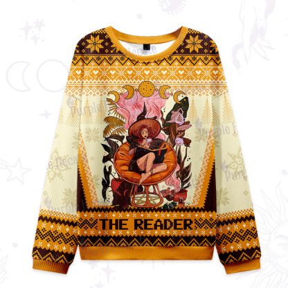 Purplehecate The Reader Moonlit Tales Ugly Christmas Sweatshirts