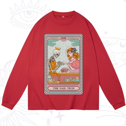 Purplehecate The Nail Tech Life Tarot Long Sleeve T-Shirt