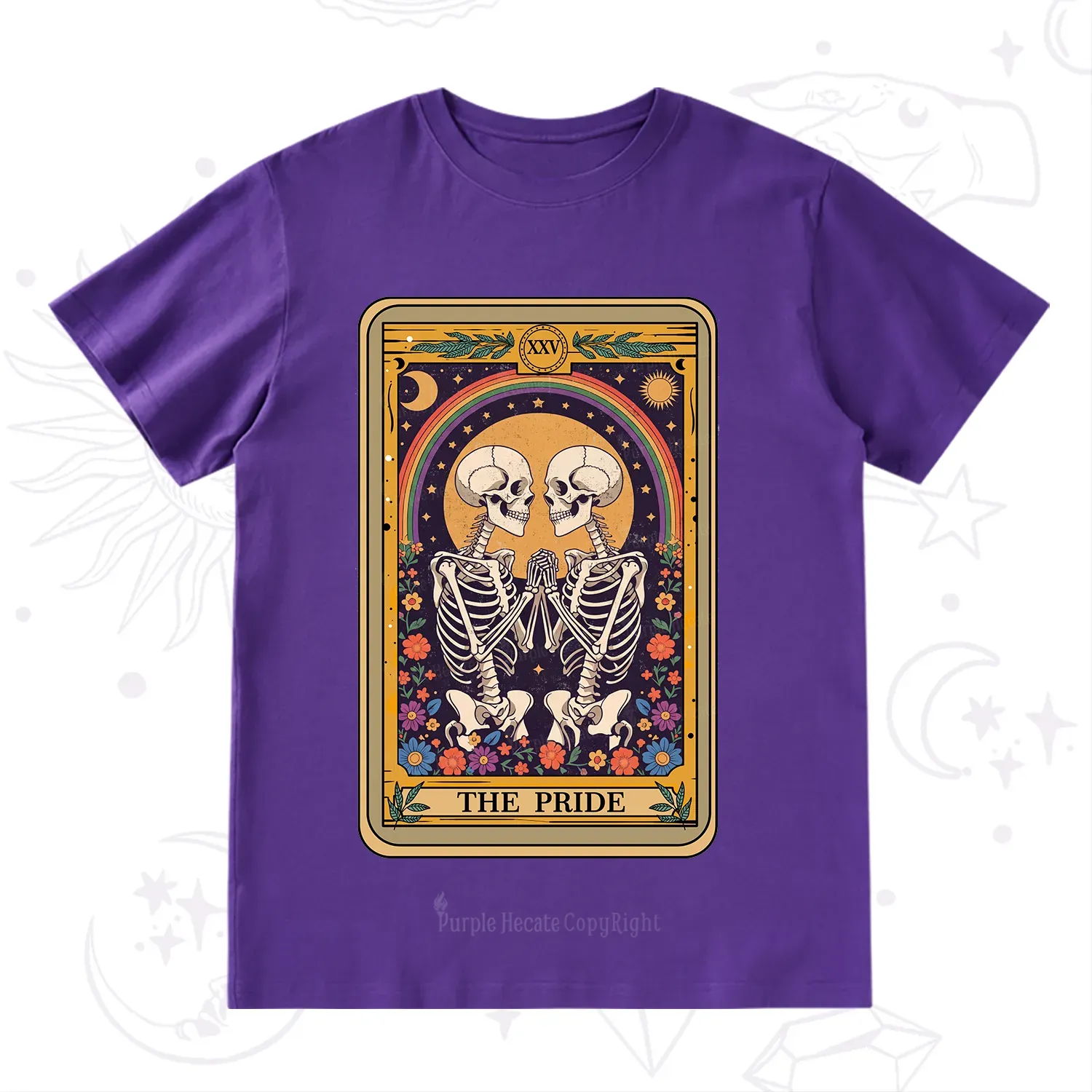 Purplehecate The Pride Skeleton Tarot T-Shirt