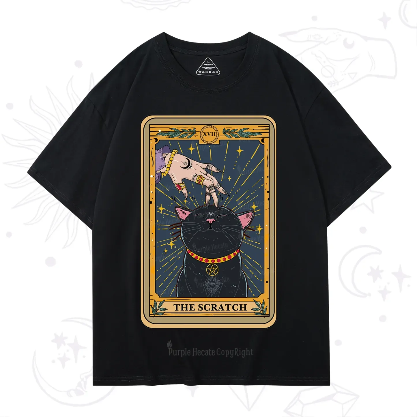 Purplehecate The Scratch Cat Tarot T-Shirt