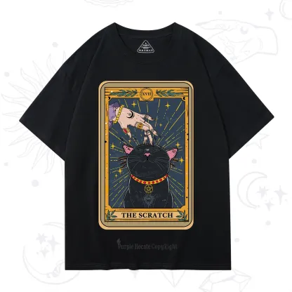 Purplehecate The Scratch Cat Tarot T-Shirt