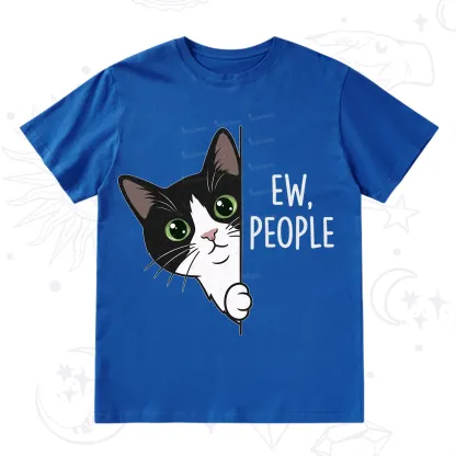 Purplehecate Funny Cat Ew People T-Shirt