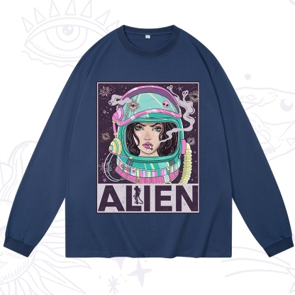 Purplehecate Galactic Encounter Long Sleeve T-Shirt