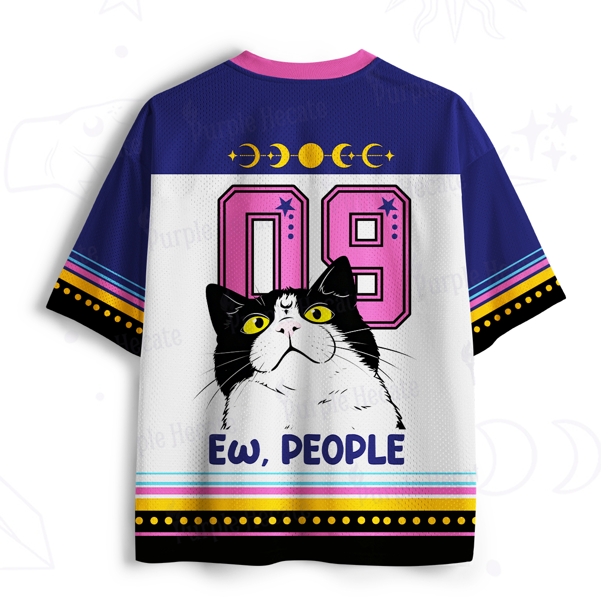 Purplehecate Ew People Cat Mesh Jersey