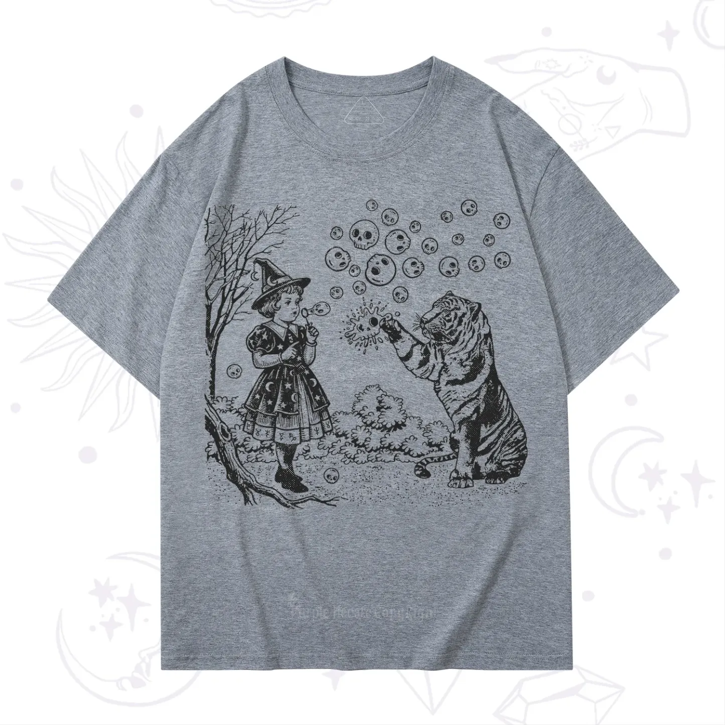 Purplehecate Girl and Tiger T-Shirt