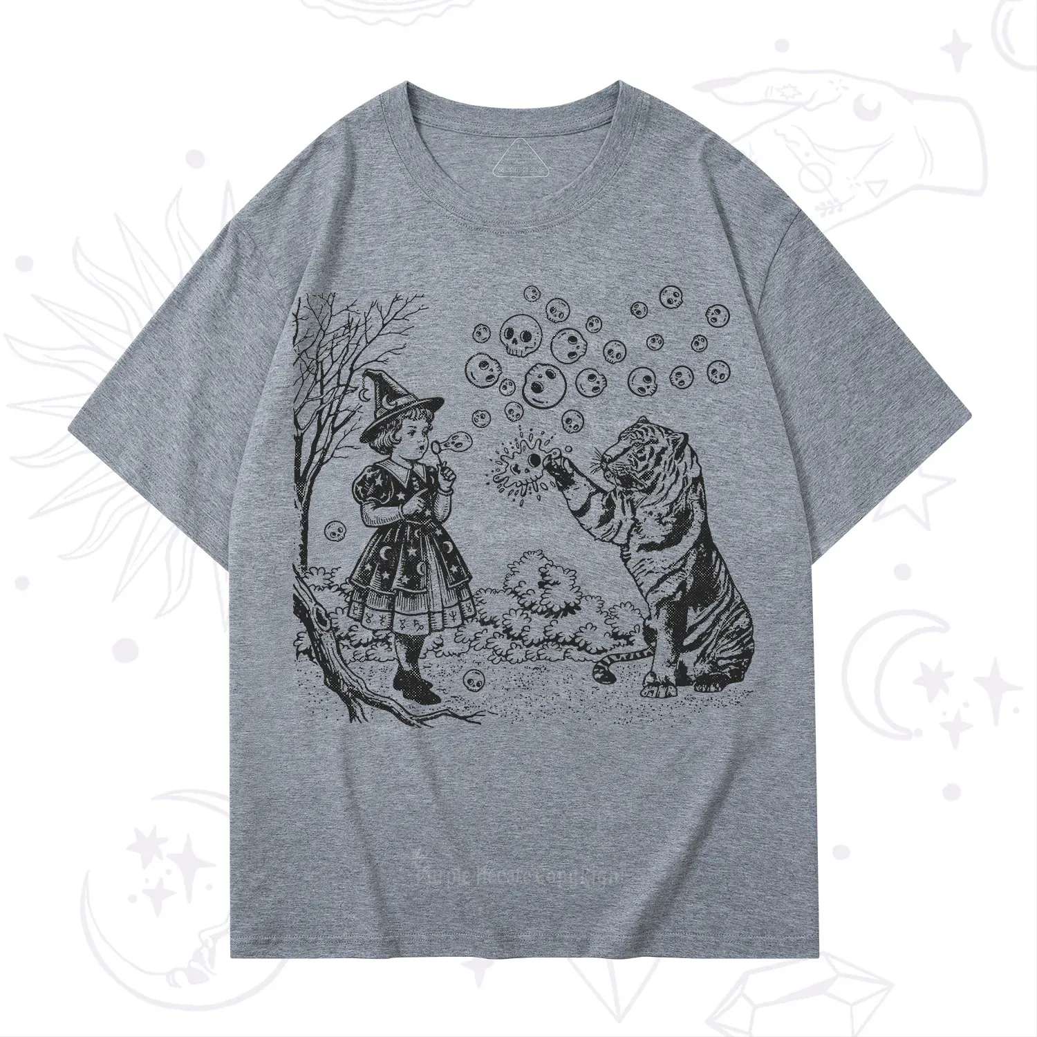 Purplehecate Girl and Tiger T-Shirt