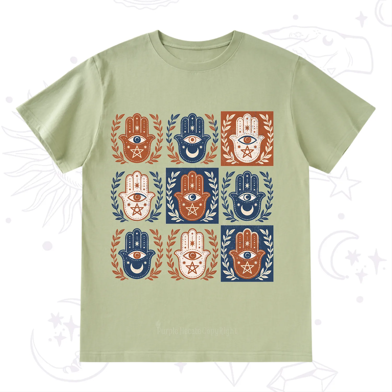 Purplehecate Hamsa Hand T-Shirt