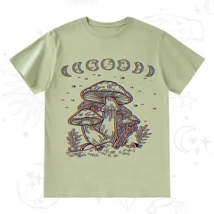 Purplehecate Mushroom and Moon T-Shirt