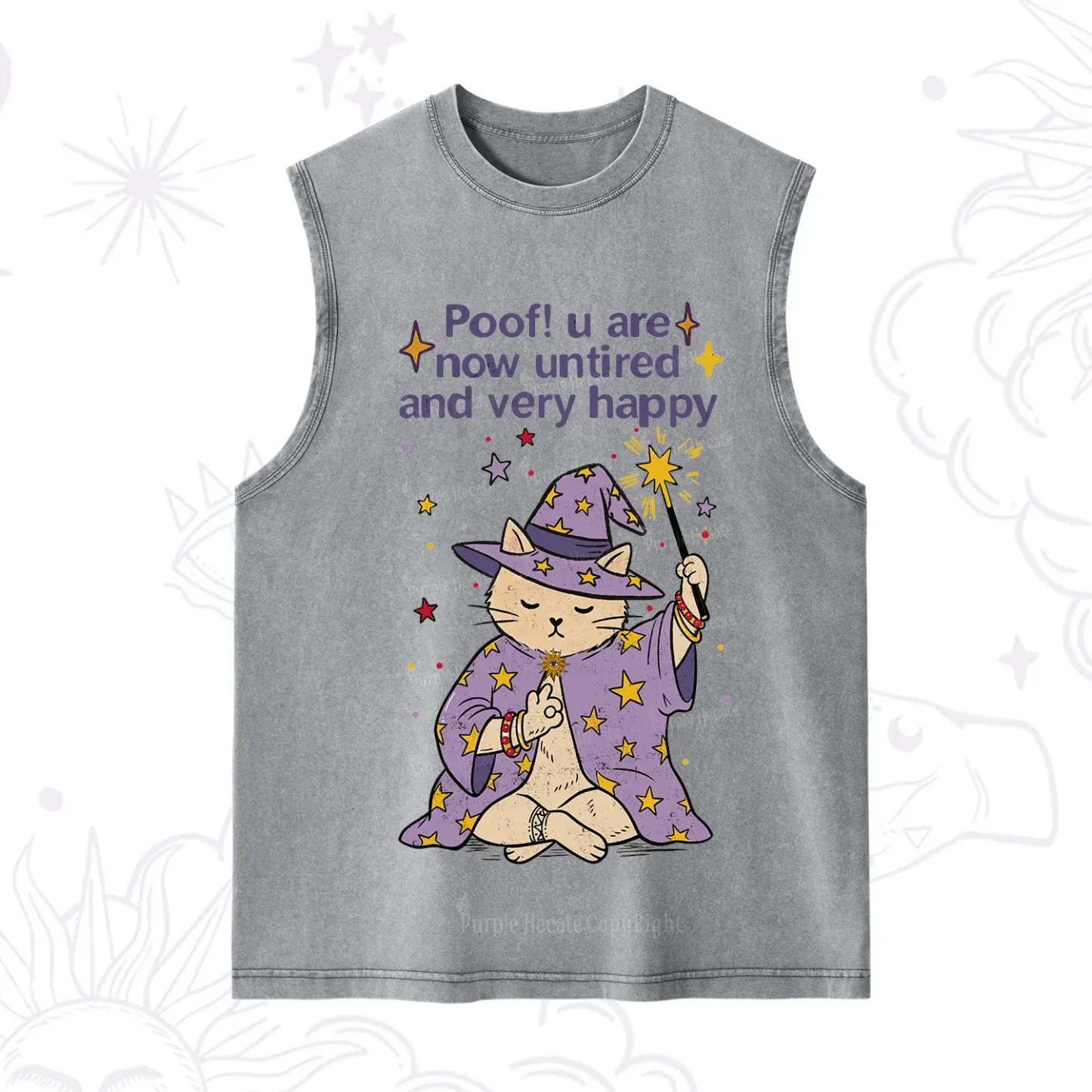 Purplehecate Poof! You Are Now Untired And Very Happy Washed Tank