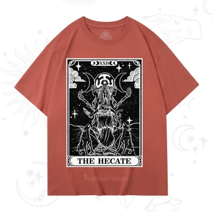 Purplehecate The Dark Moon Goddess Hecate Tarot T-Shirt
