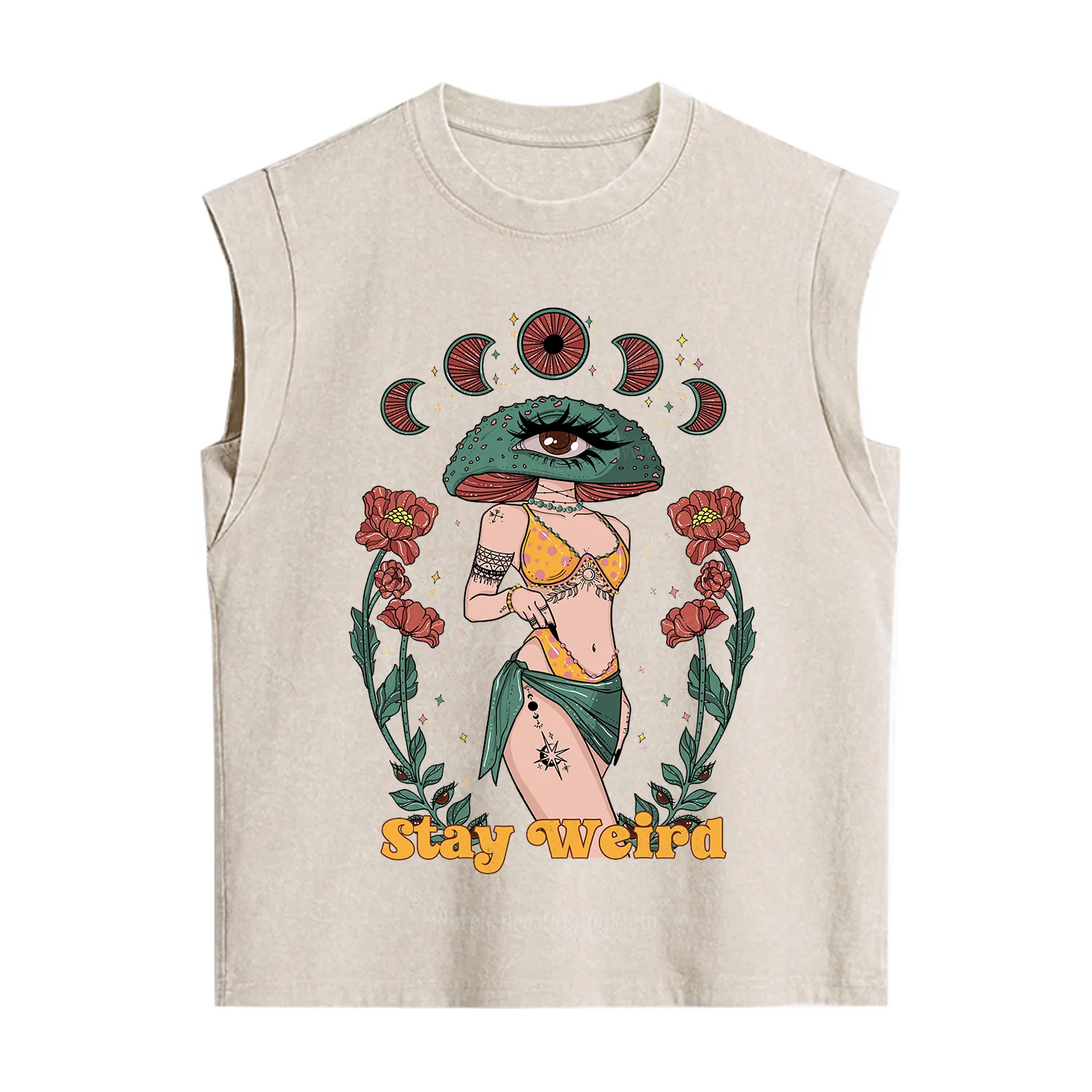Purplehecate Stay Weird Vintage Washed Tank