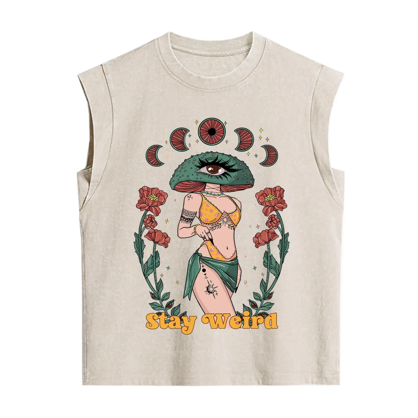 Purplehecate Stay Weird Vintage Washed Tank