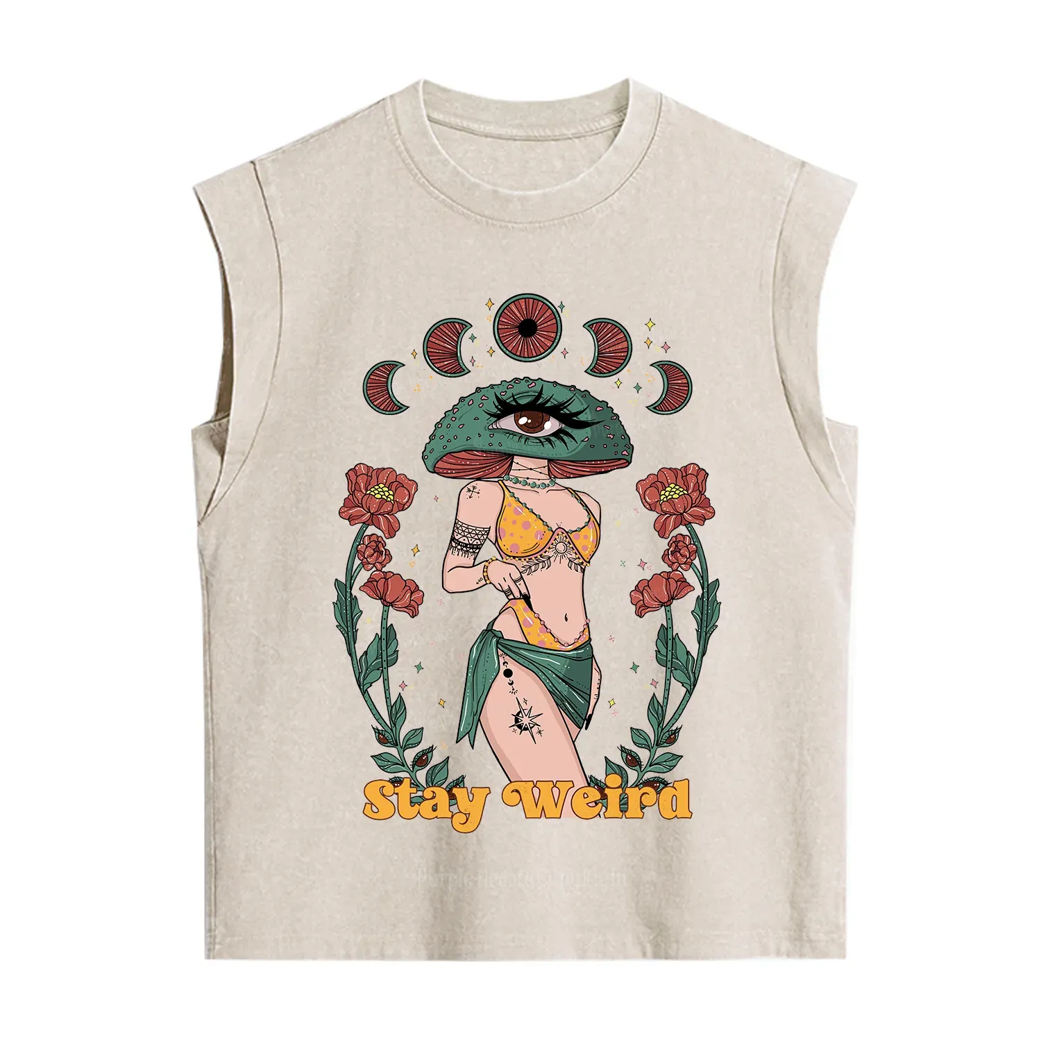 Purplehecate Stay Weird Vintage Washed Tank
