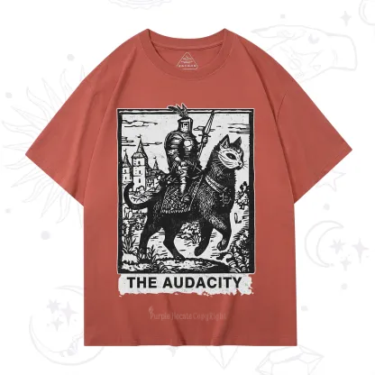 Purplehecate The Audacity Knight Cat T-Shirt