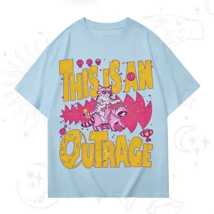 Purplehecate This Is An Outrage Angry Raccoons T-Shirt
