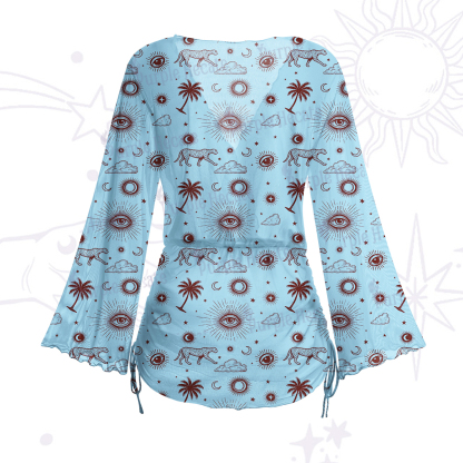 Purplehecate Eye of the Universe Mesh Cover Up Dress