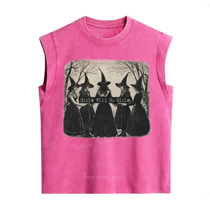 Purplehecate Girls Will Be Girls Witch Vintage Washed Tank