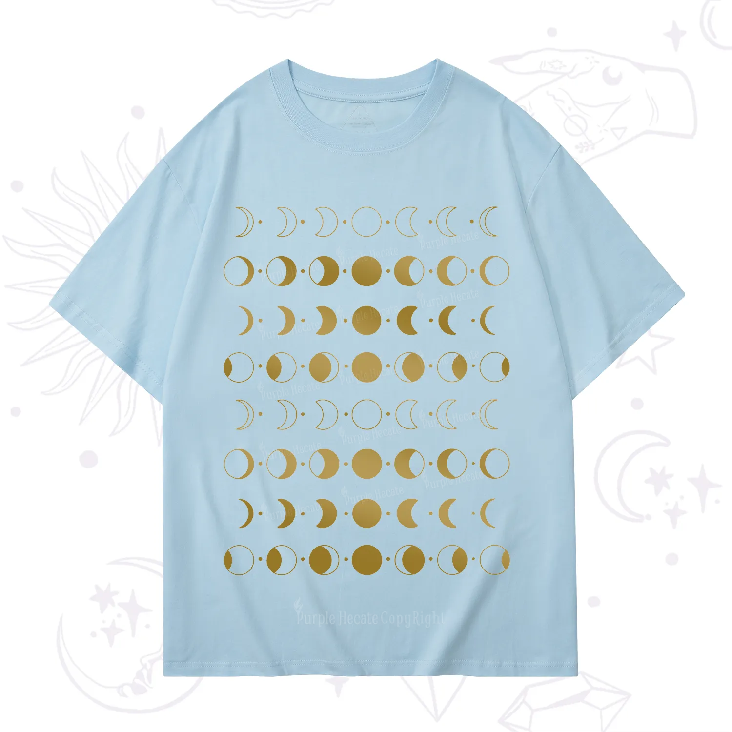 Purplehecate Phases Of Moon T-Shirt