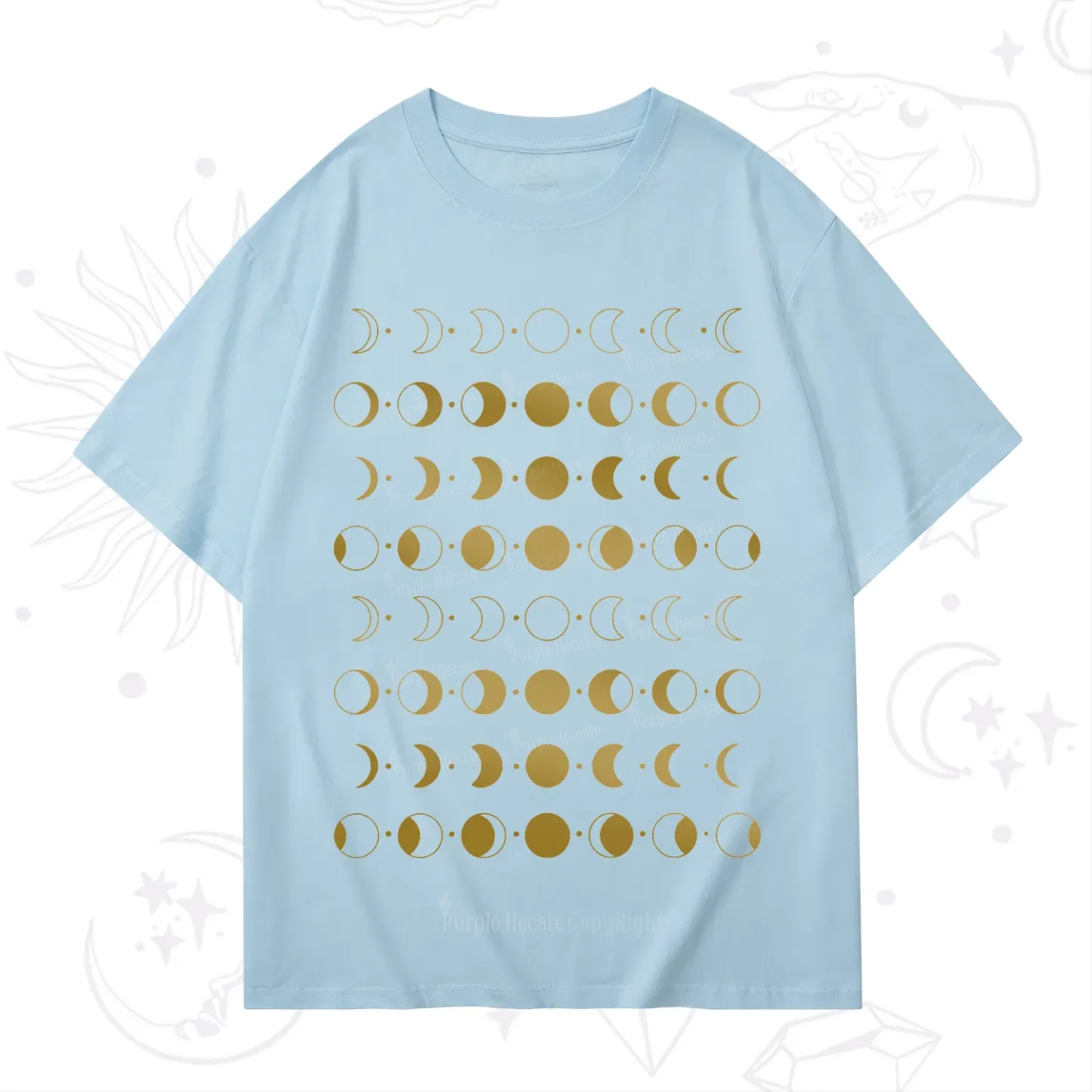 Purplehecate Phases Of Moon T-Shirt