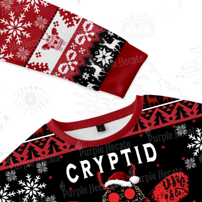 Purplehecate Holiday Monster Mug Ugly Christmas Sweatshirts