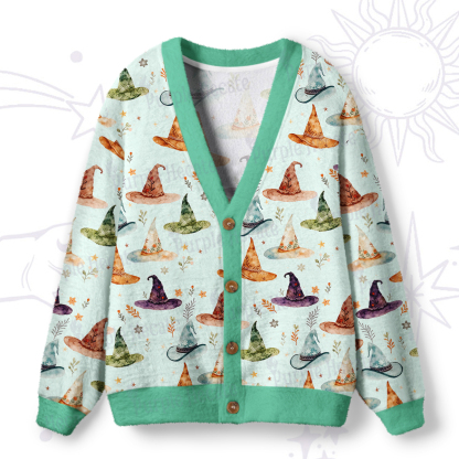 Purplehecate Witch Hat Ugly Cardigan Sweaters