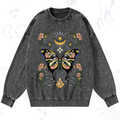 Purplehecate I Am Opening Washed Sweatshirt