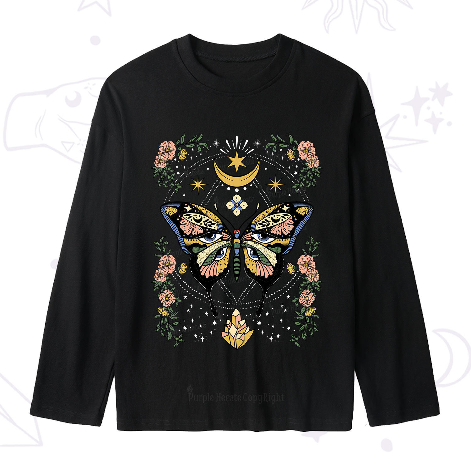 Purplehecate I Am Opening Slub Long Sleeve T-Shirt