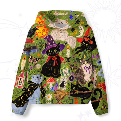 [Copy]Purplehecate Rainbow Magic Cats All-Over Print Hoodie