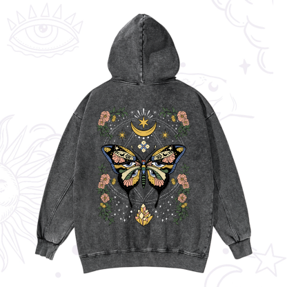 Purplehecate I Am Opening Washed Hoodie