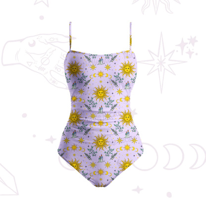 Purplehecate Magic Sun Slim-Strap Swimsuit
