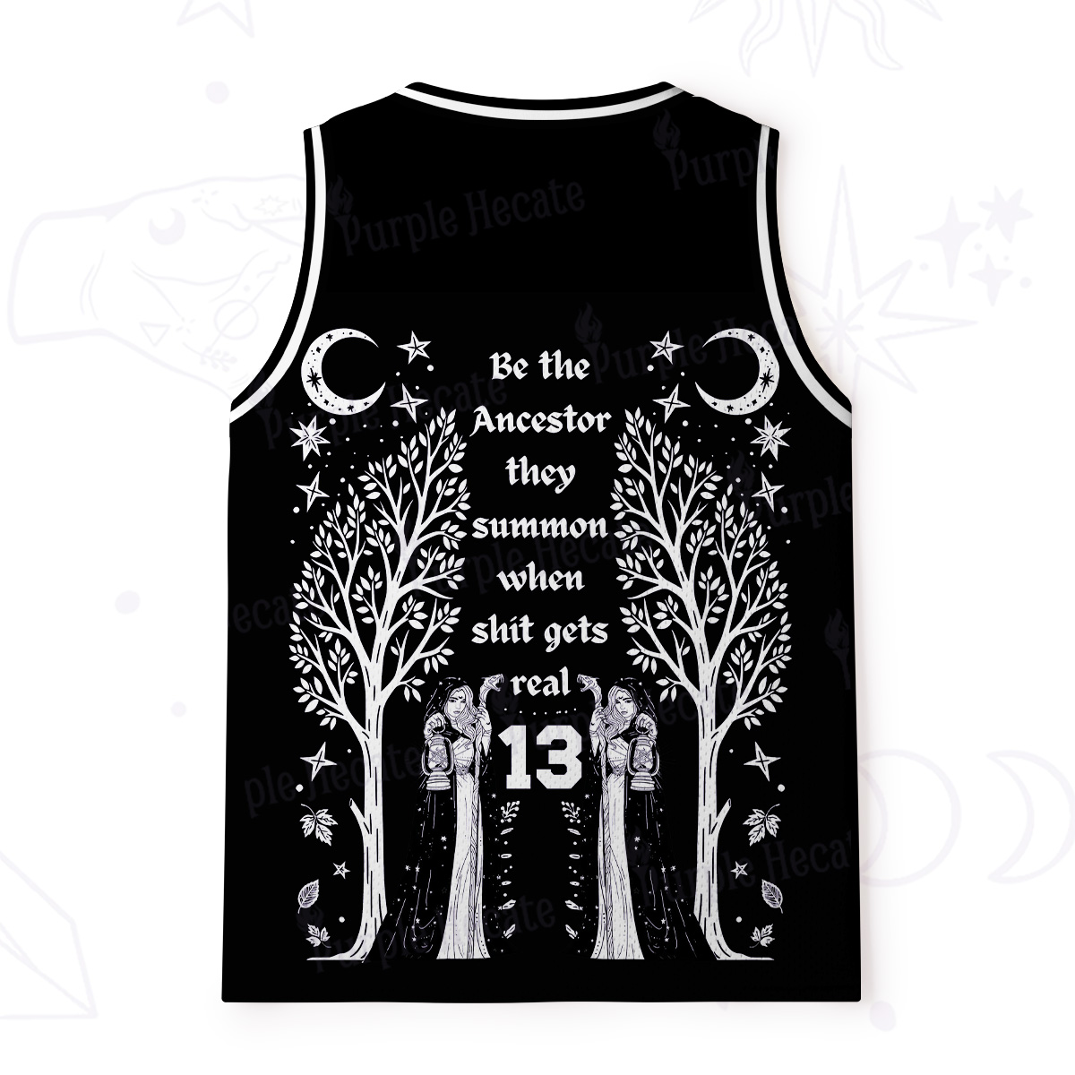 Purplehecate Be The Ancestor They Summon When Shit Gets Real Mesh Jersey Tank Top