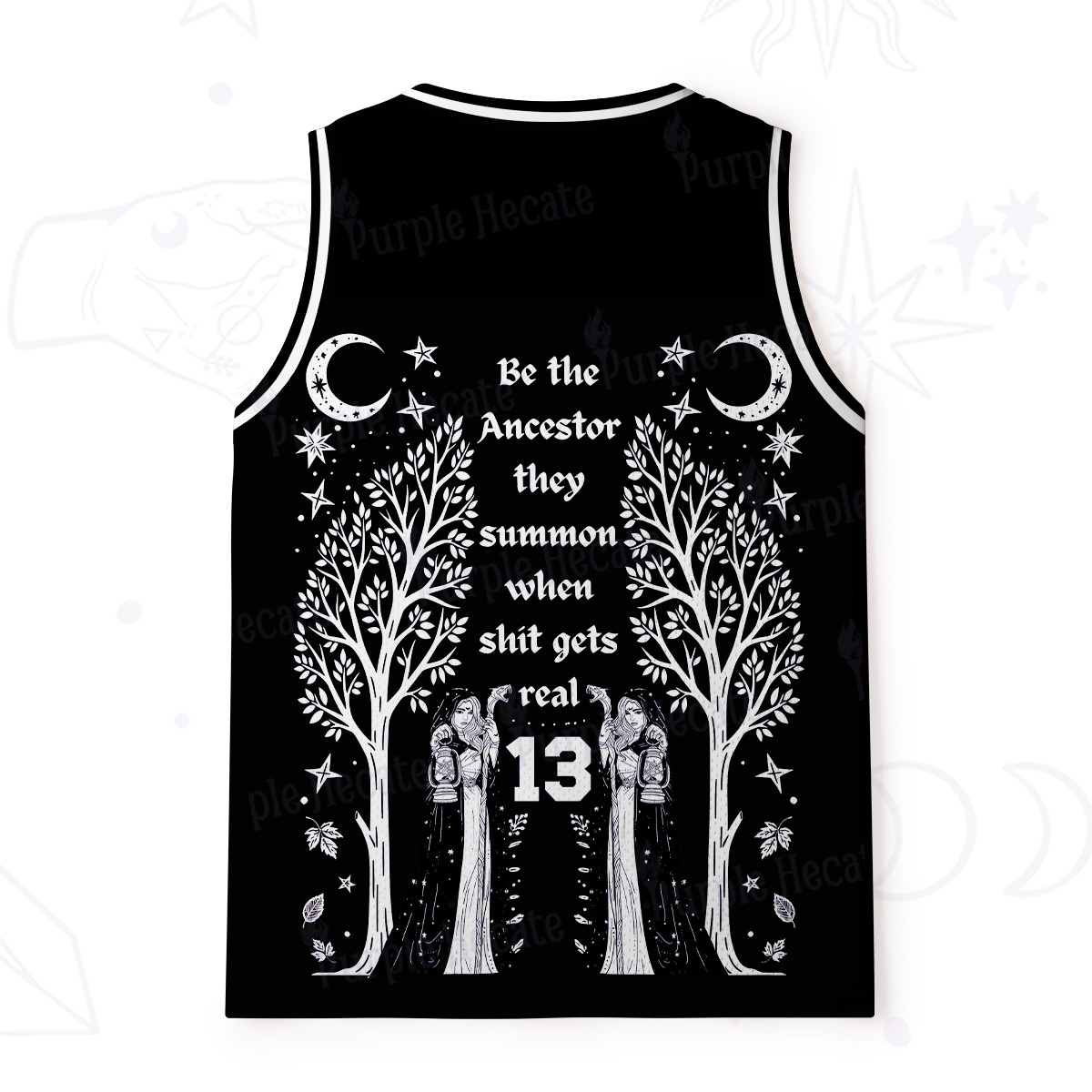 Purplehecate Be The Ancestor They Summon When Shit Gets Real Mesh Jersey Tank Top