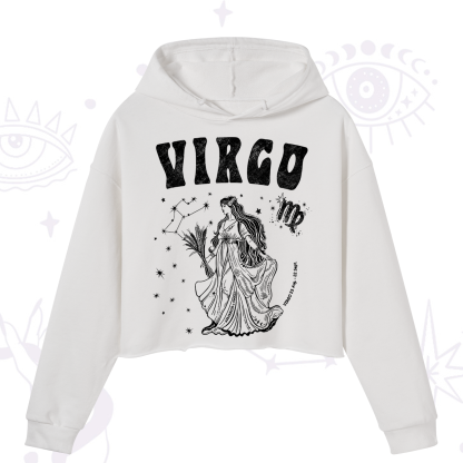 Purplehecate Virgo Starshine Zodiac Crop Hoodie