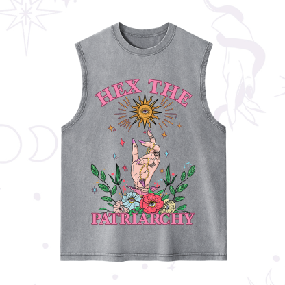 Purplehecate Hex The Patriarchy Witchy Washed Tank
