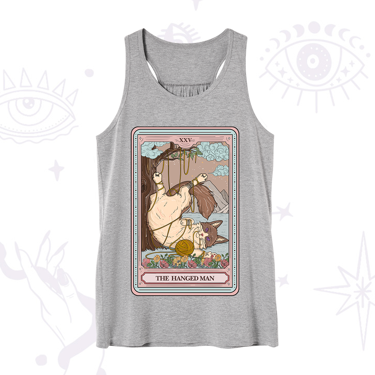 Purplehecate The Hanged Man Tarot Cat Tank