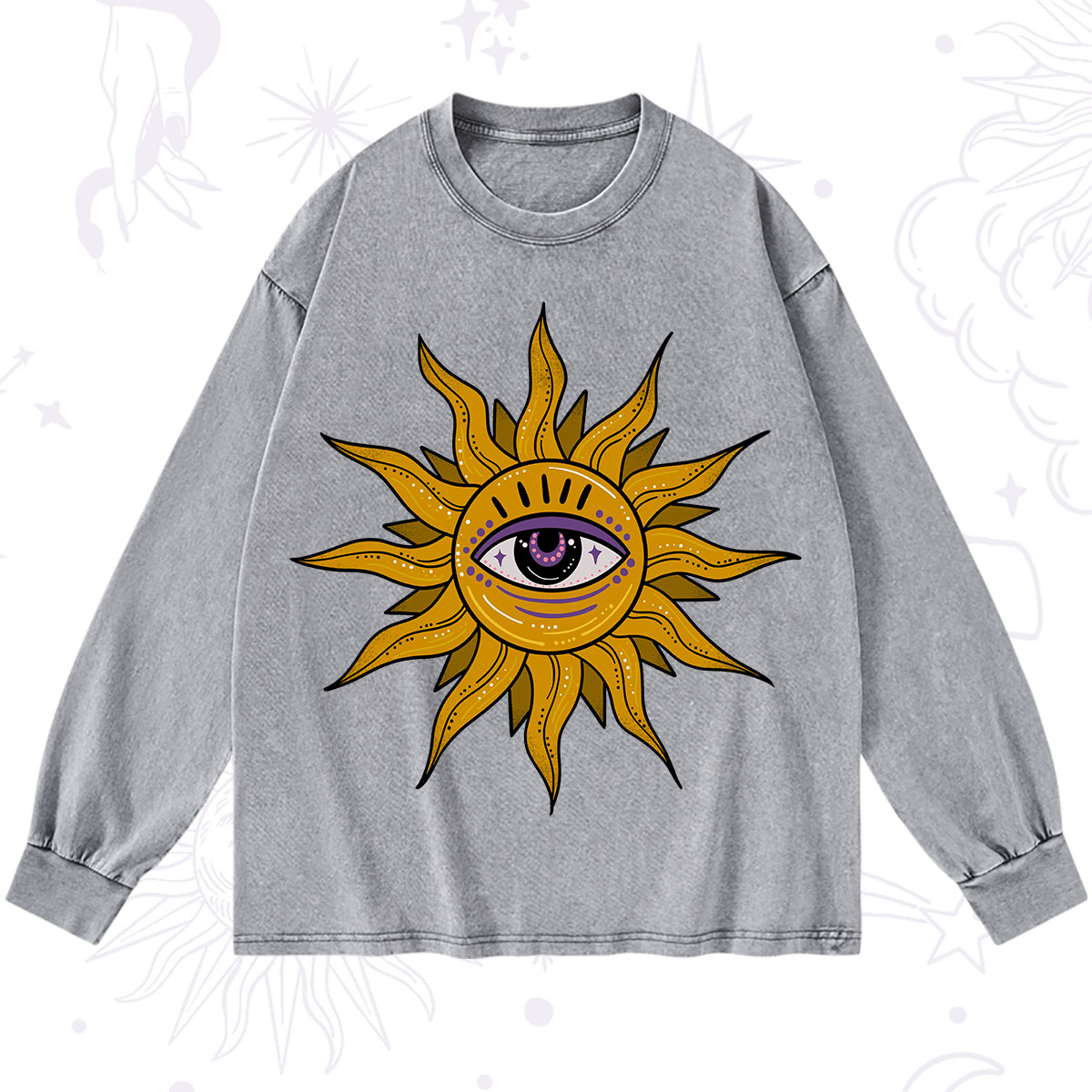 Purplehecate Eye of the Sun Washed Long Sleeve Shirt
