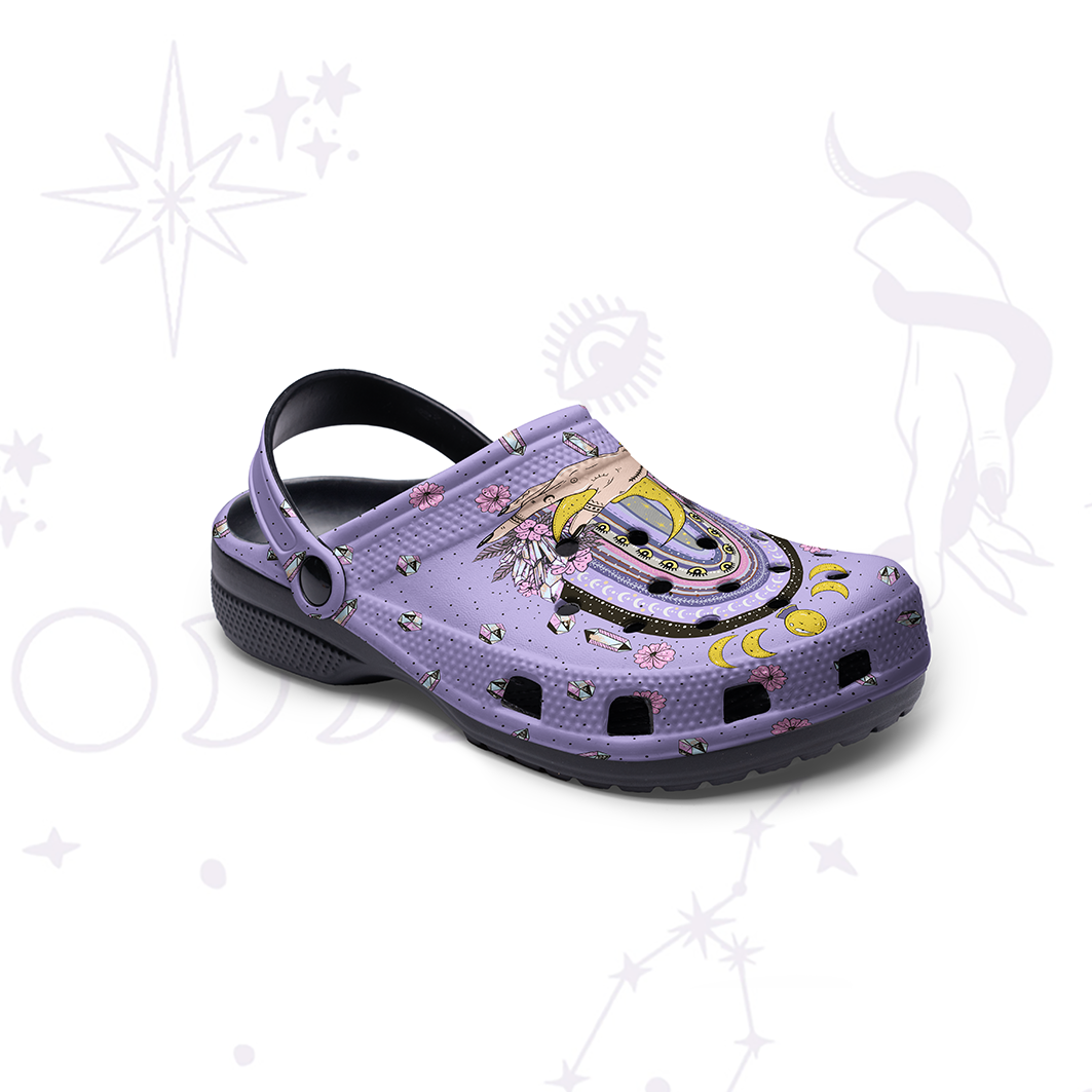 Purplehecate Magic Rainbow Rubber Clogs