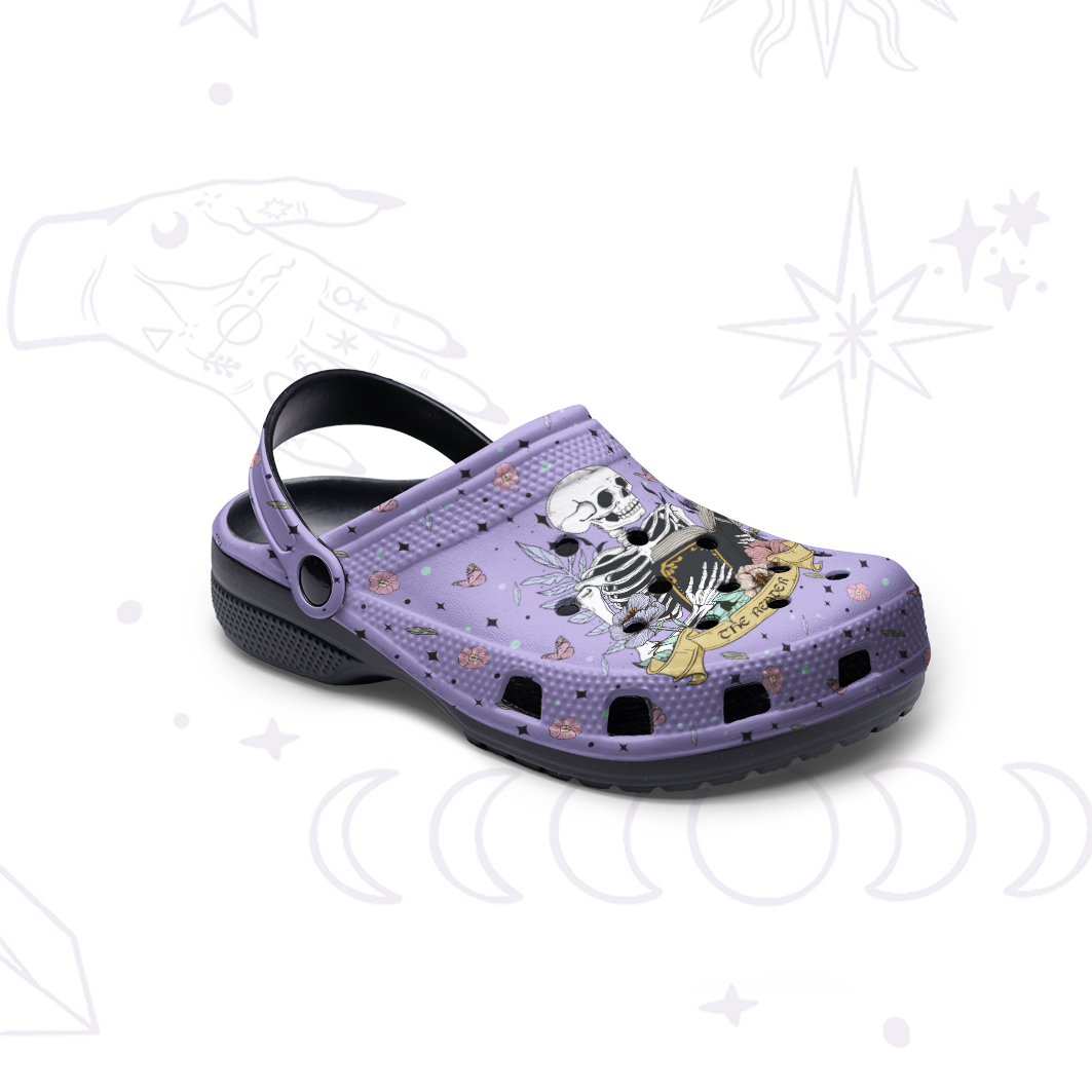 Purplehecate The Reader's Tarot Rubber Clogs