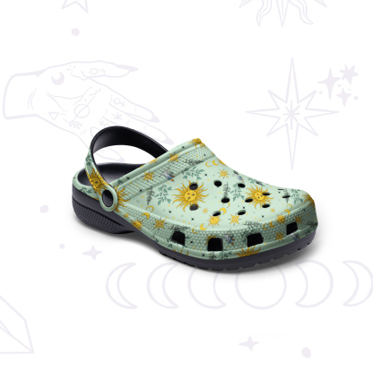 Purplehecate Magic of Sun and Moon Rubber Clogs