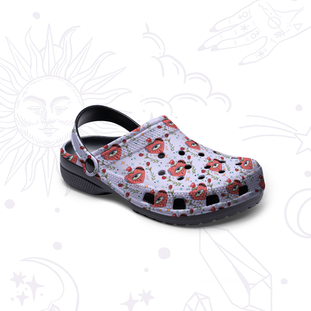 Purplehecate Mystic Eye Rubber Clogs