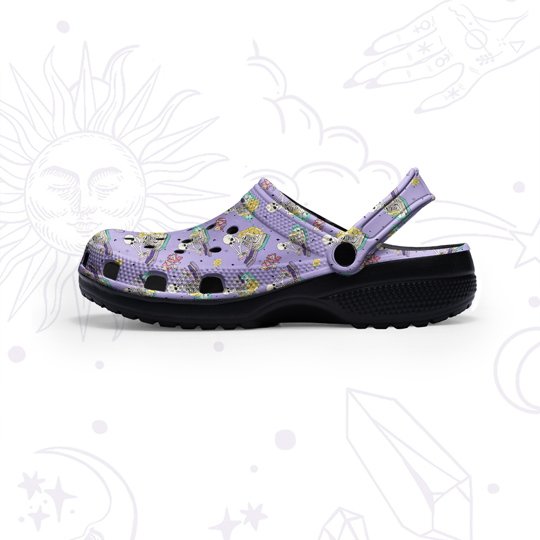 Purplehecate Book Lover Rubber Clogs
