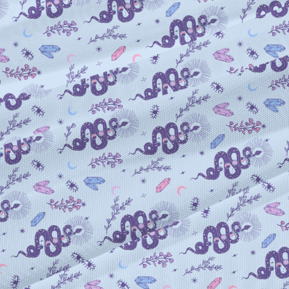 Purplehecate Snake And Moon Phase Comfort Beachwear Cover-Up Dress