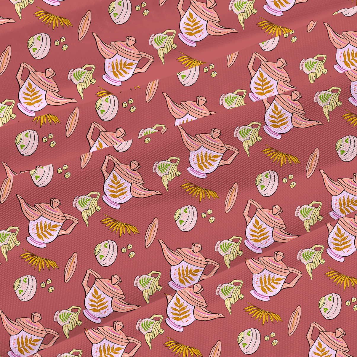 Purplehecate Mystical Teapot Beachwear Cover-Up Dress