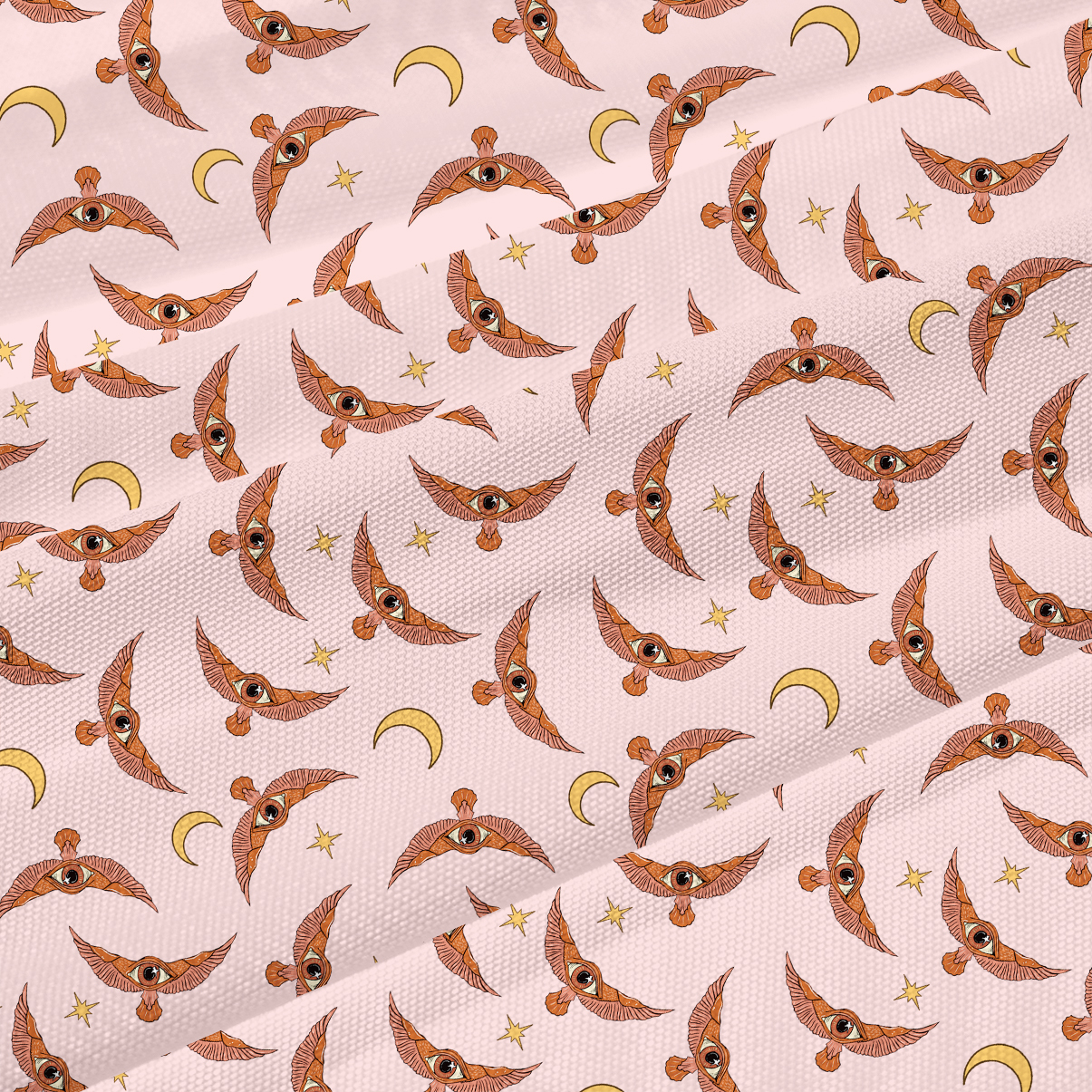 Purplehecate Moth and Moon Beachwear Cover-Up Dress