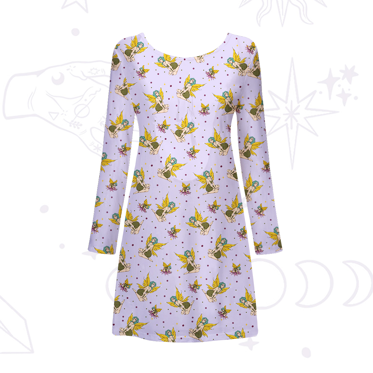 Purplehecate Fantasy Fairy Beachwear Cover-Up Dress