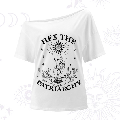 Purplehecate Smash The Patriarchy One-Shoulder T-Shirt
